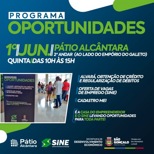 Oportunidades para quem busca emprego e empreender