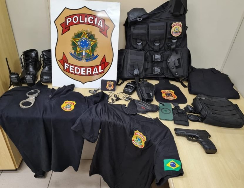 PF cumpre mandado de busca e apreensão contra falso policial federal