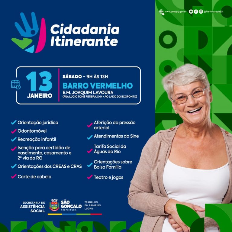Barro Vermelho recebe Cidadania Itinerante neste sábado